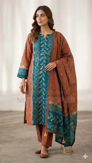 Unstitched Silk Batik Three Piece (100% Color Guarantee)
