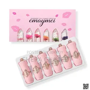 6 Piece Jelly Lipstick Color Changing Temperature Crystal Lip