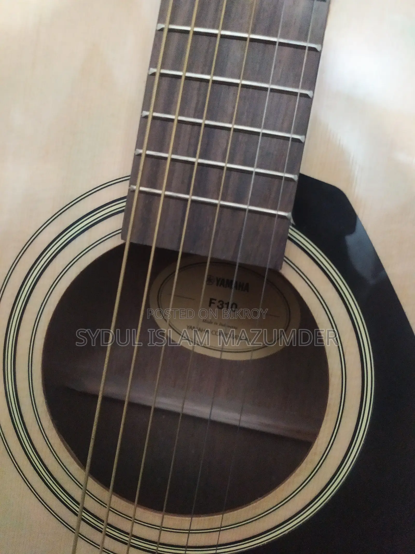 Yamaha F310 অ্যাকোস্টিক গিটার (ন্যাচারাল) — ব্যাগসহ | অরিজিনাল ইনভয়েস আছে