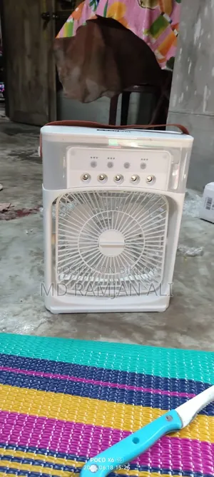 Non Rechargeable Air Cooler Fan With Mist Flow - White