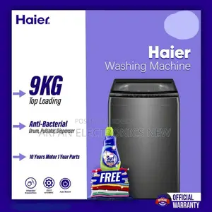 Haier 9 Kg Top Loading Washing Machine 12 Years Warranty Official