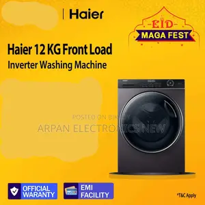 Haier 12 Kg Front Loading Washing Machine 12 Years Warranty Official