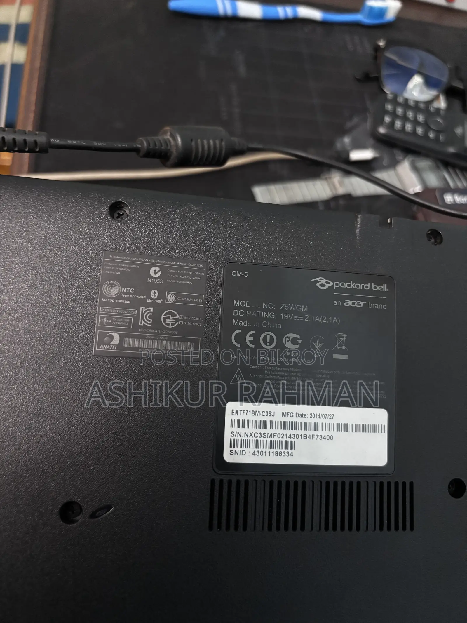 ল্যাপটপ Acer Aspire 1 2GB Intel Celeron HDD 500GB
