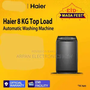 Easy EMI Facility Haier Top Loading Washing Machine 8 Kg