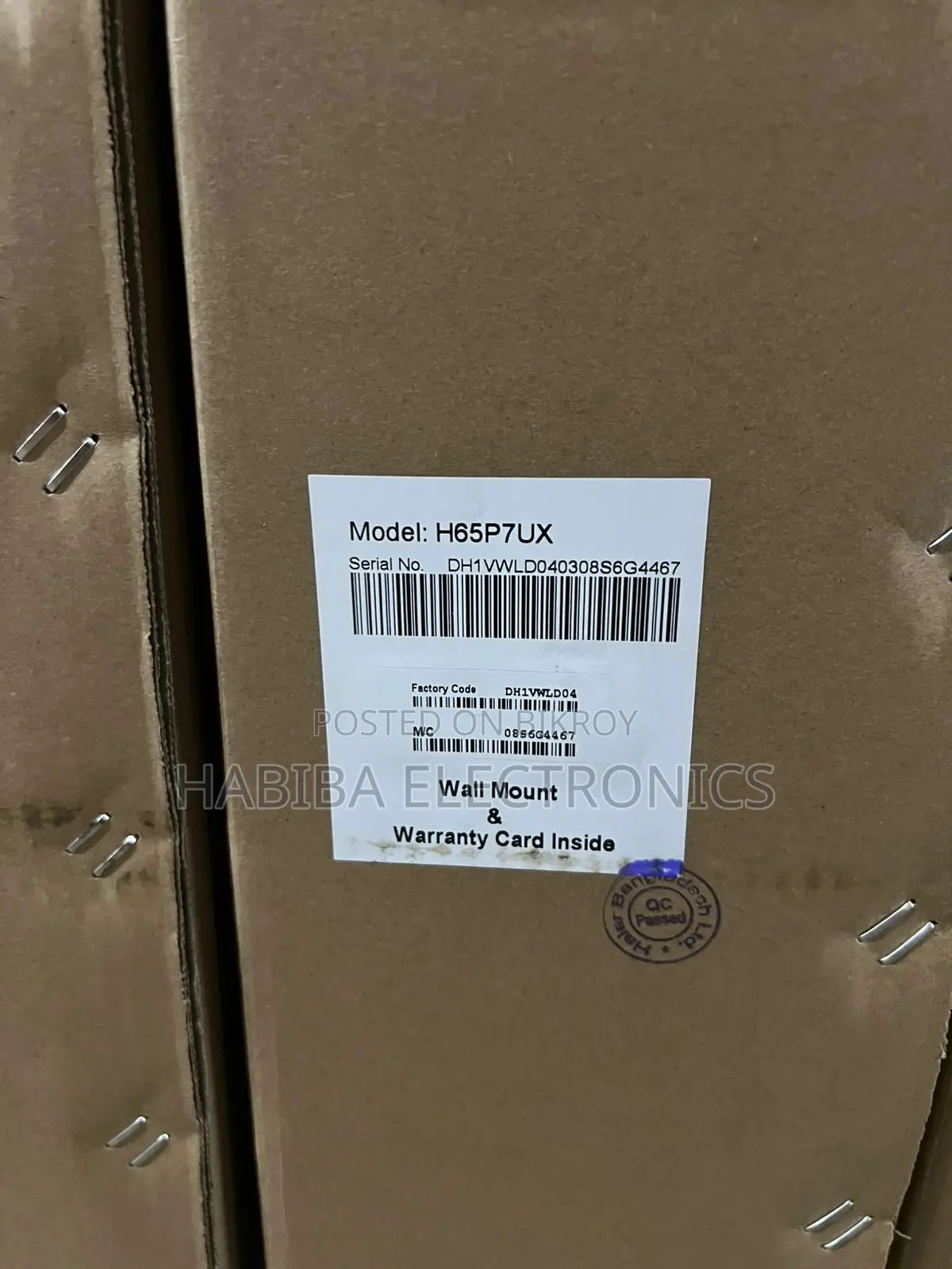 Haier H55p7ux 65" P7 Voice Control HQLED Smart Google TV