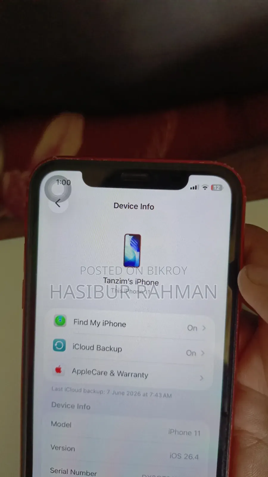 Apple iPhone 11 64 GB Red