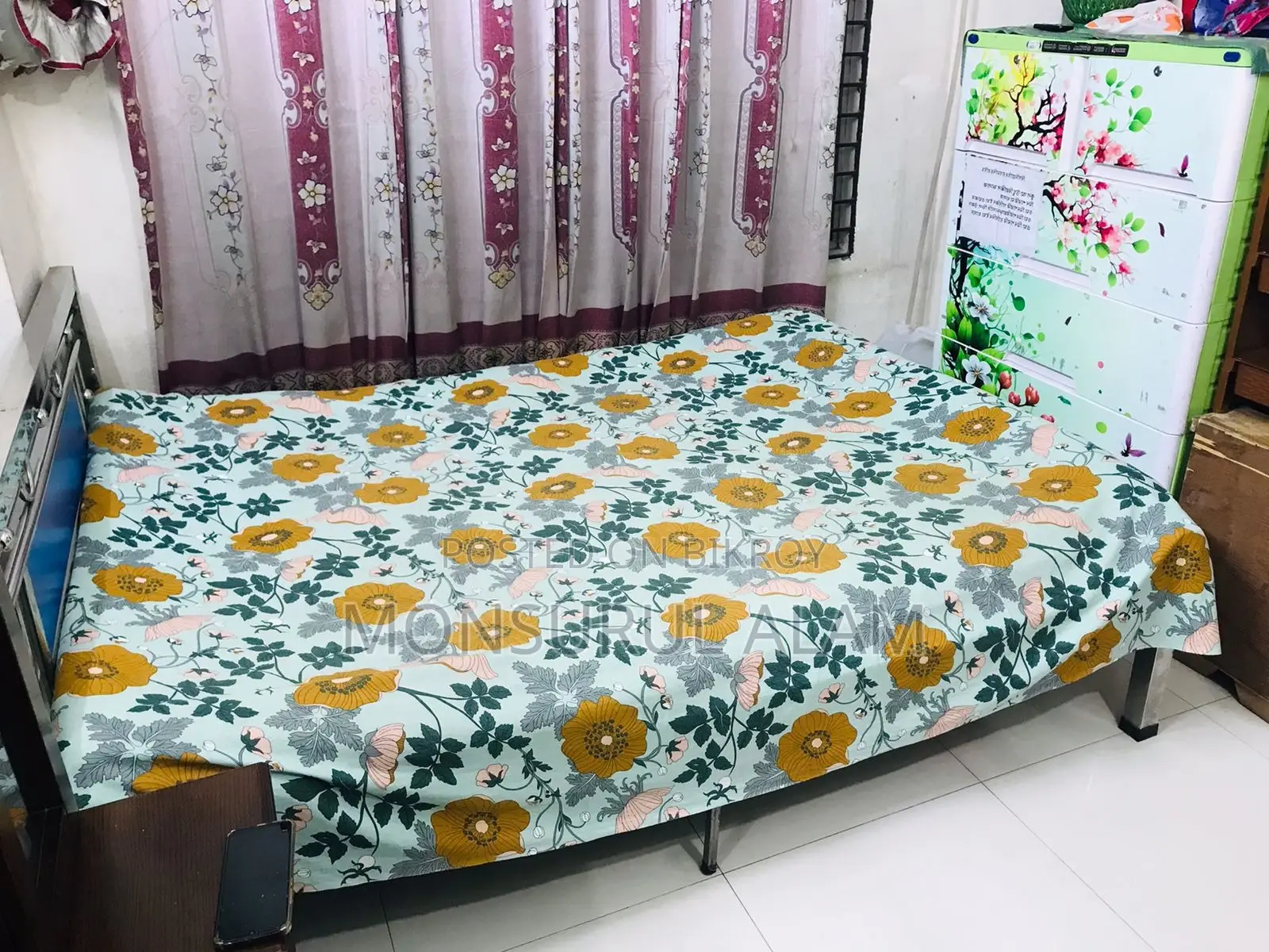 ৫×৭ ফিট স্টেইনলেস স্টিল খাট