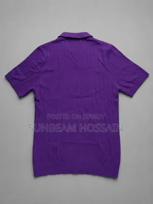 Purple Knit Polo