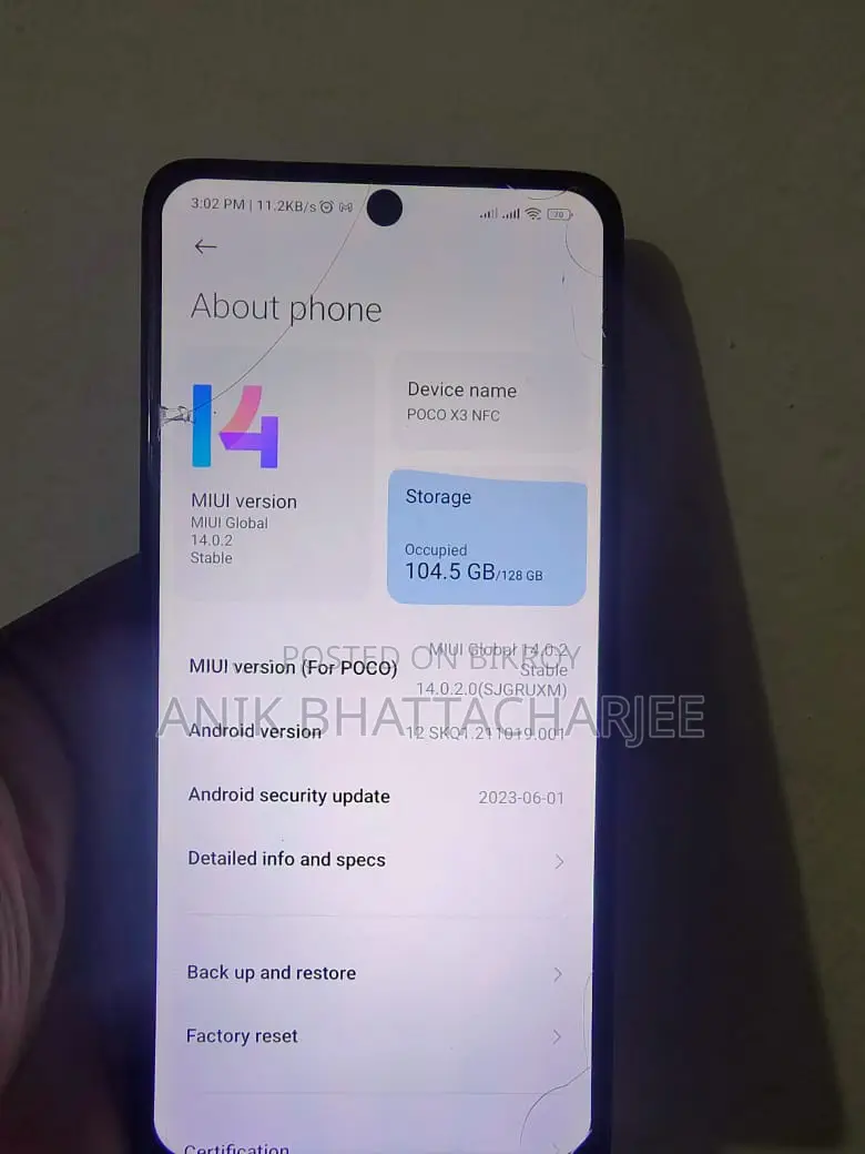Xiaomi Poco X3 NFC 128 GB Blue