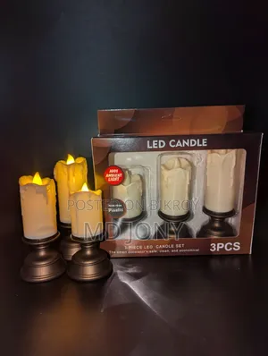 LED Candle Set, 3 pieces in one set
