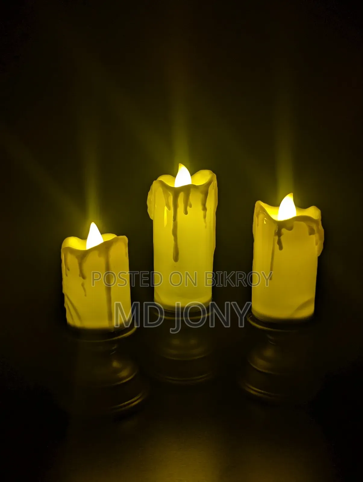Led✨ Candle Set✨ ৩ পিছে এক সেট🧨