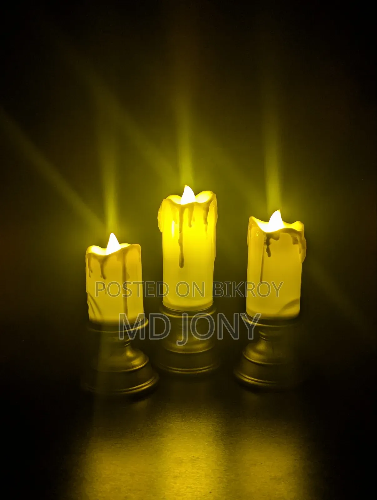 Led✨ Candle Set✨ ৩ পিছে এক সেট🧨