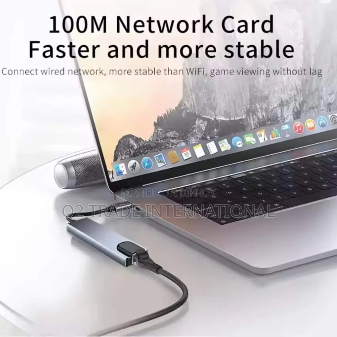 USB-C Hub 8-in-1 Docking Station HDMI, RJ45 Ethernet, USB 3.0, SD/TF