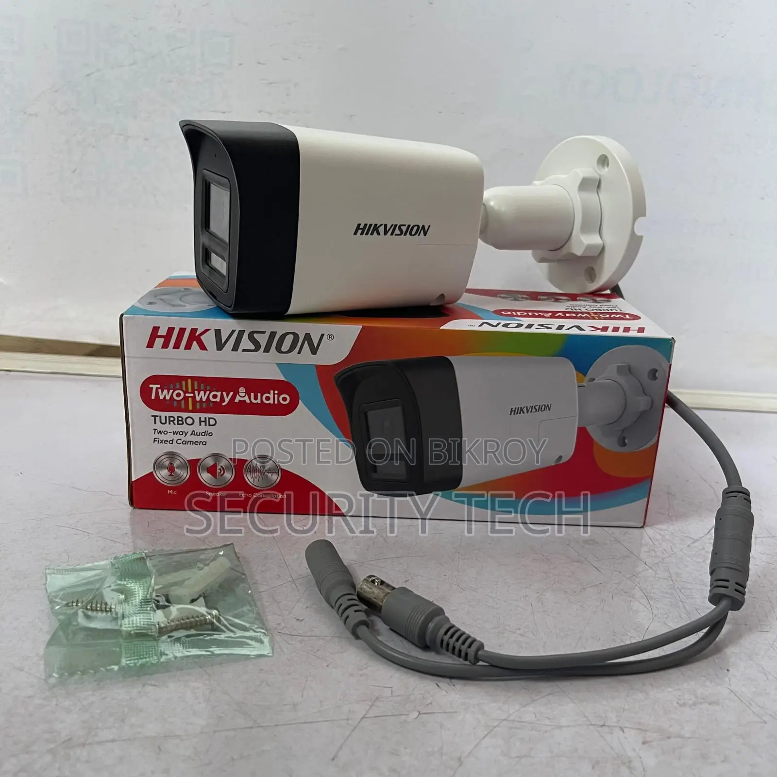 Hikvision 4 Camera Full Package 2 Way Audio Color Camera 2mega