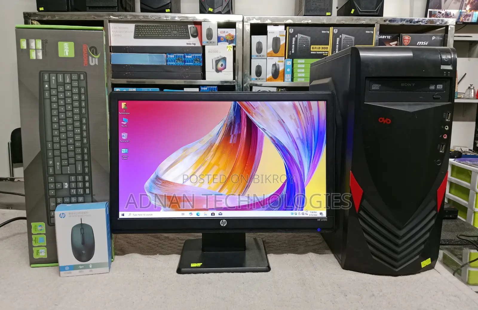 Desktop Computer 4GB Intel Core i3 SSD 500GB