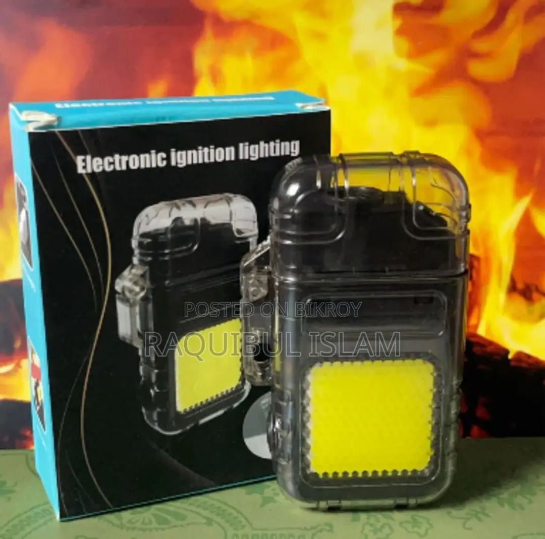 Waterproof Dual Arc Plasma Lighter (COB LED Light)