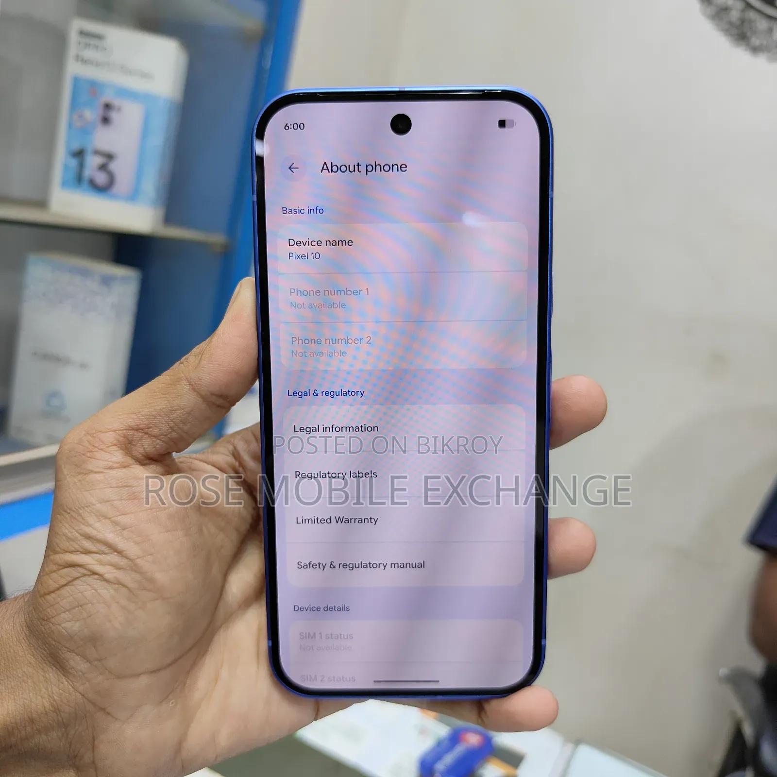New Google Pixel 10 256 GB Blue
