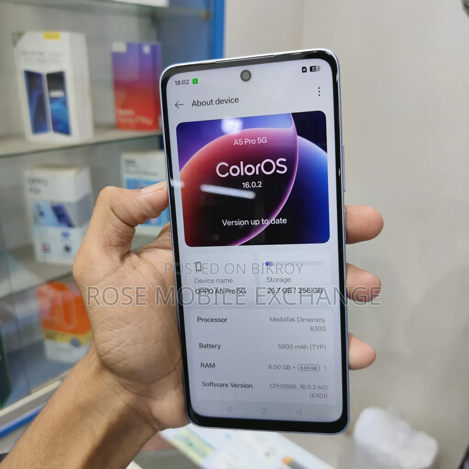 New Oppo 256 GB Rose Gold