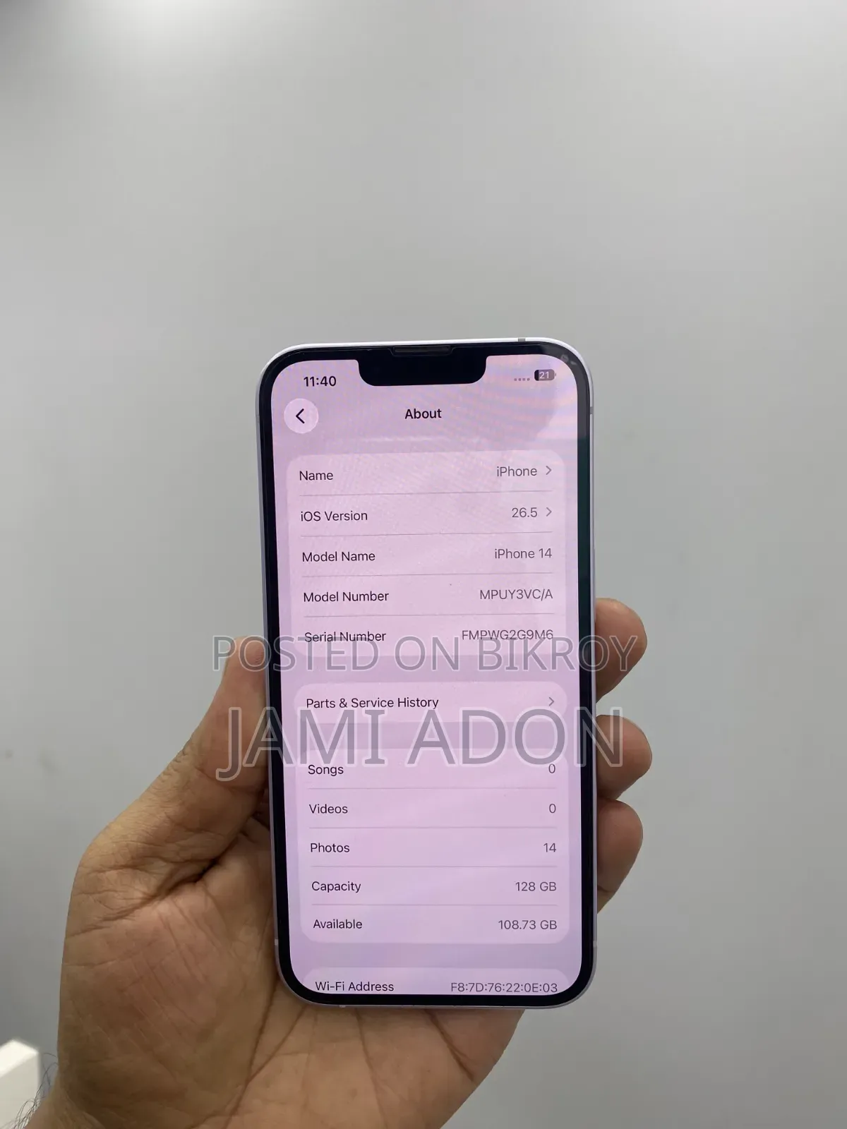 Apple iPhone 14 128 GB Purple