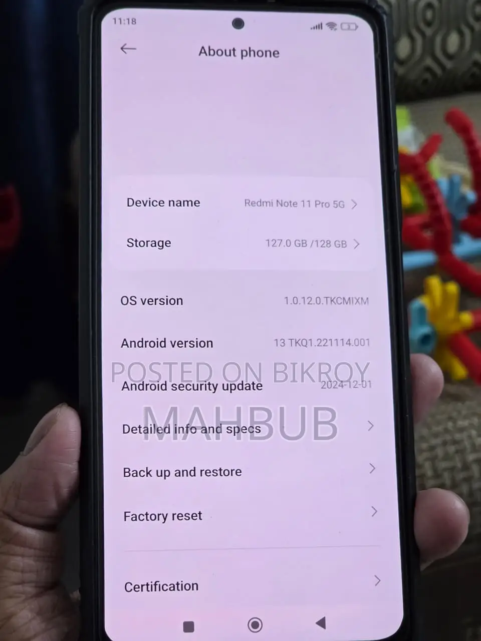 Xiaomi Redmi Note 11 Pro 128 GB Red