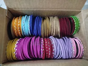 One box of velvet bangles.