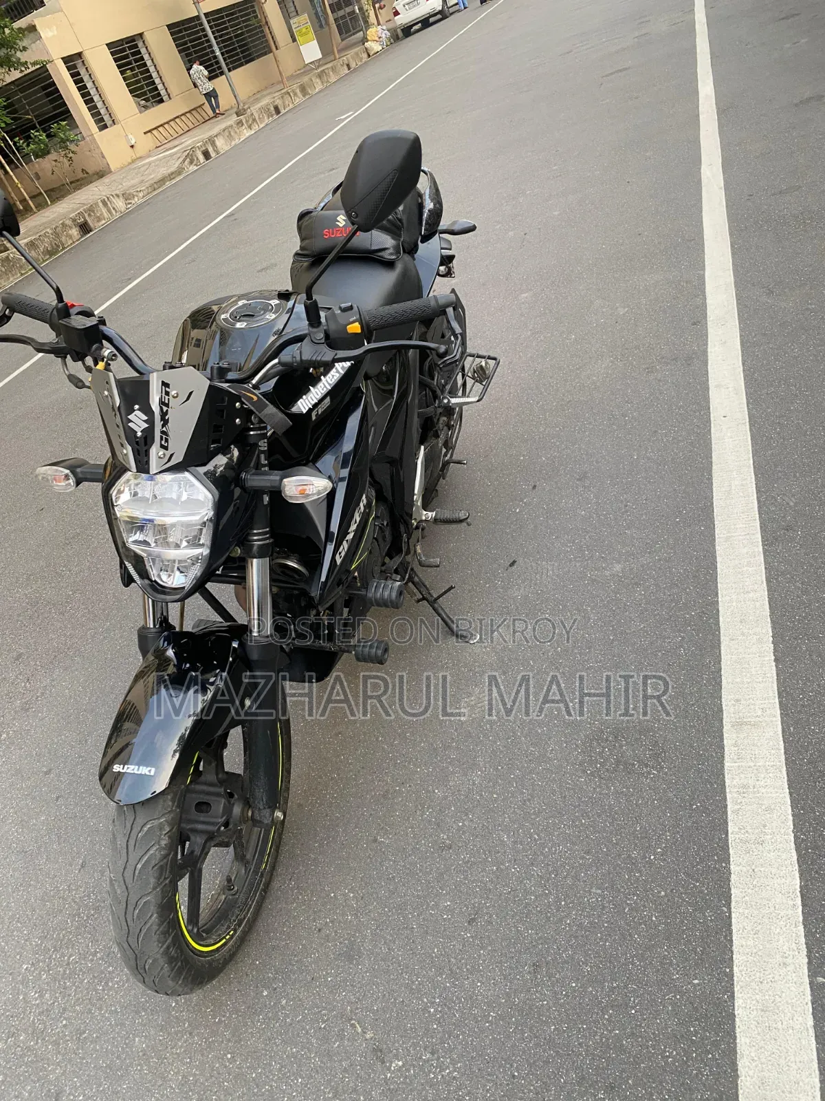 New Suzuki Gixxer Monotone 2025 Black