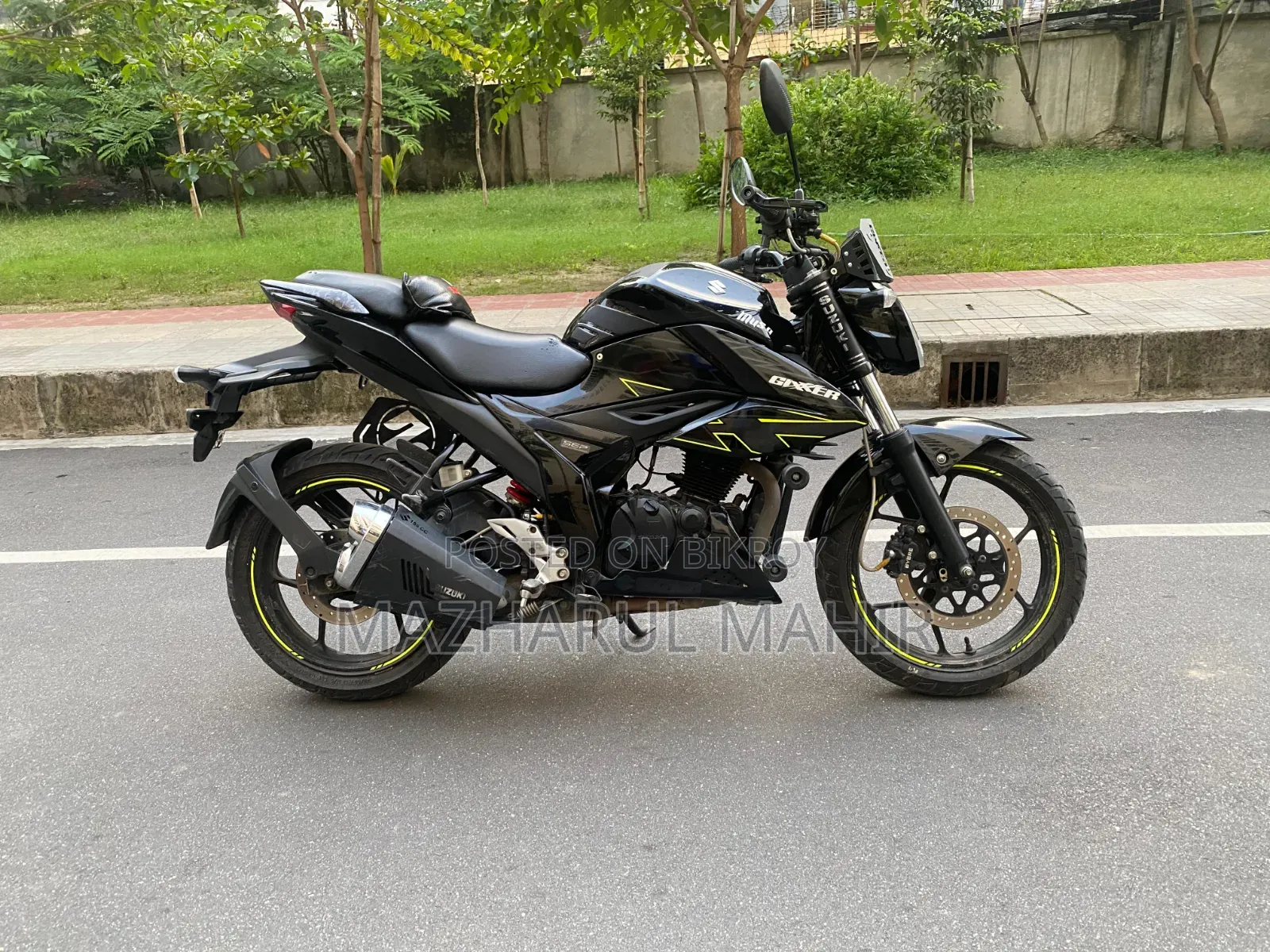 New Suzuki Gixxer Monotone 2025 Black