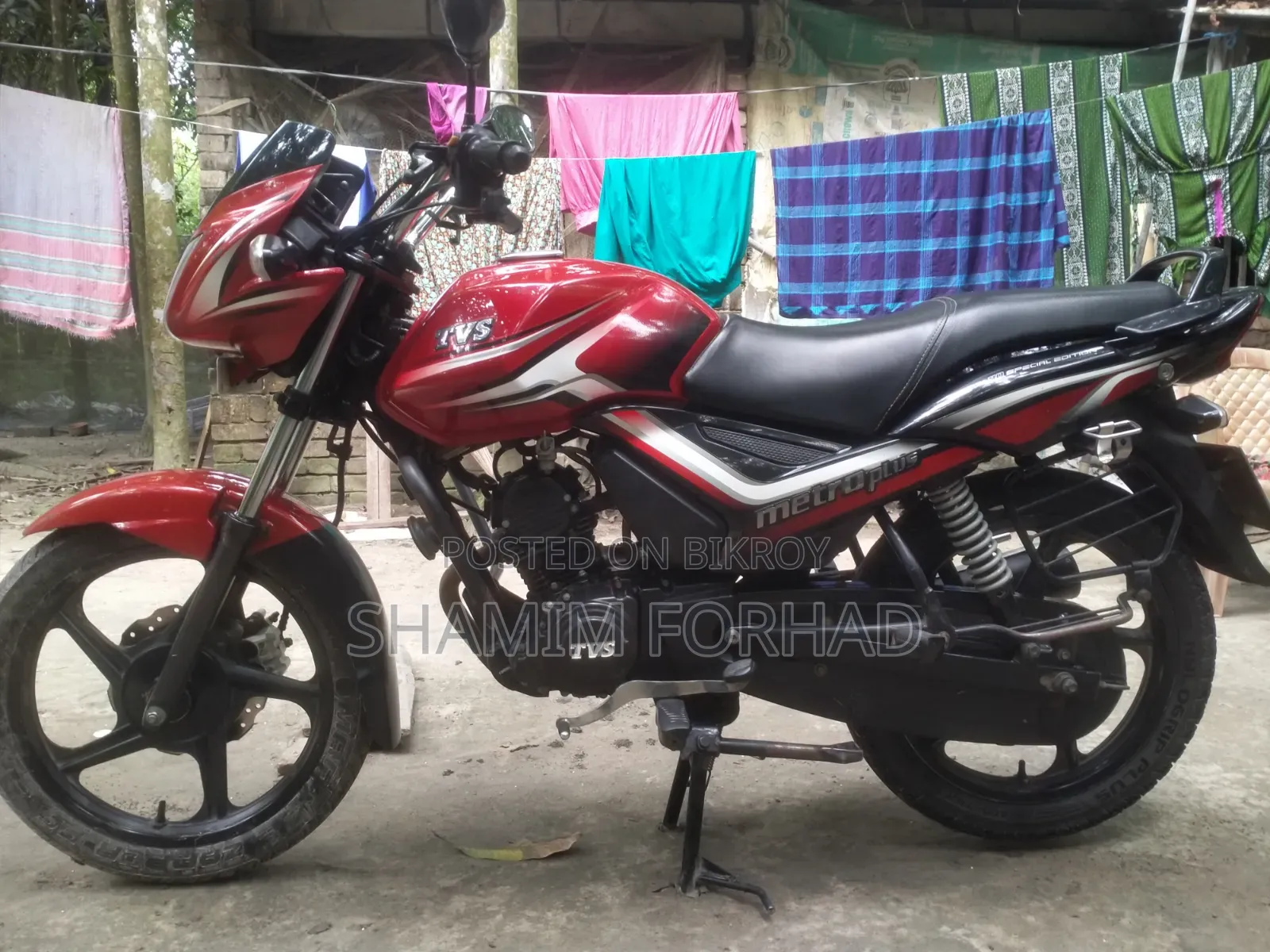 TVS Metro Plus 2021 Red