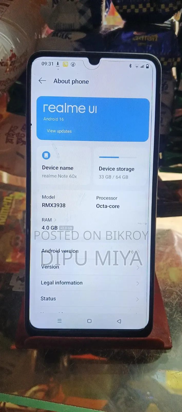 Realme Note 60x 64 GB Silver