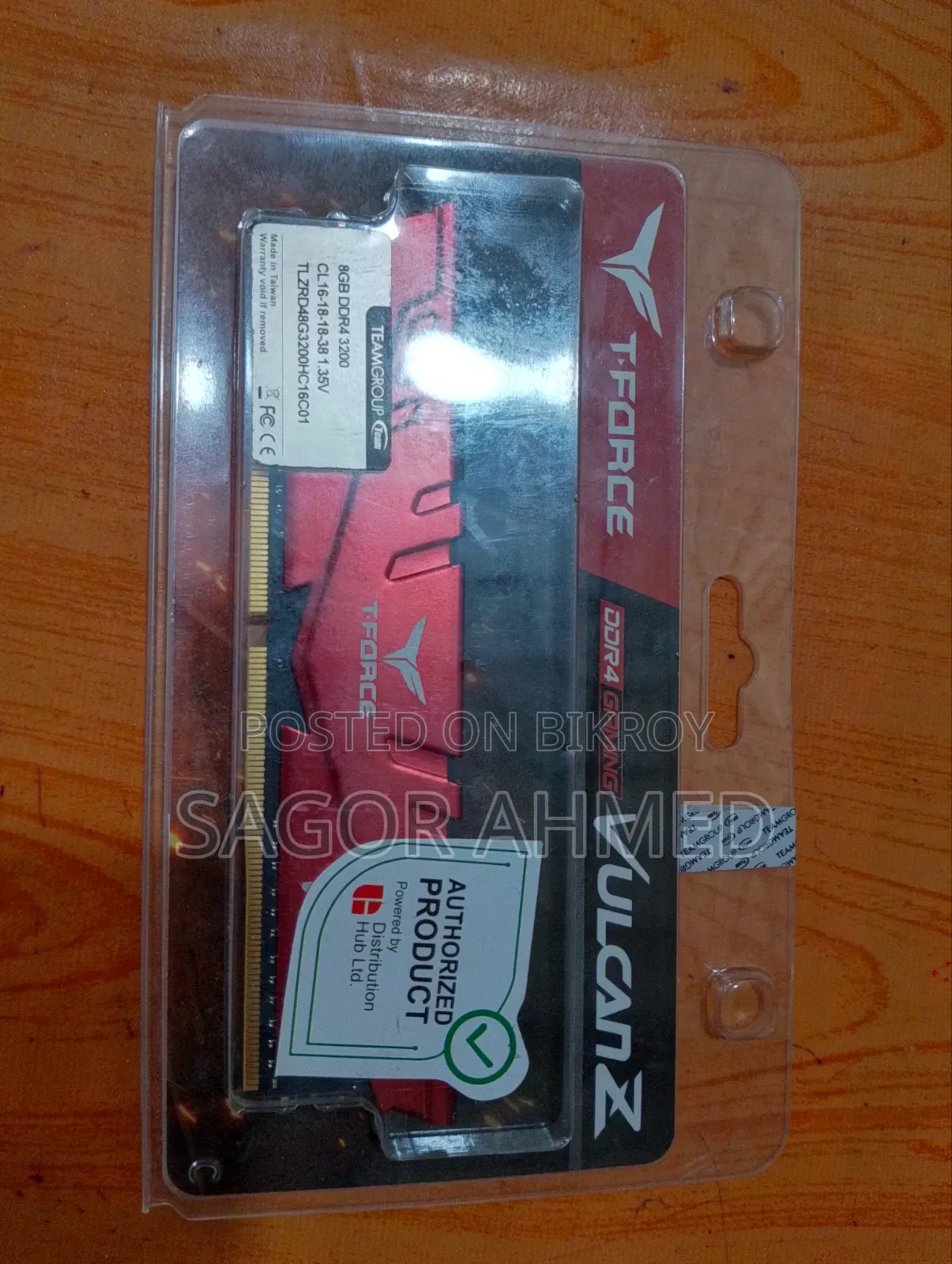 T. Force Vulcanz Gaming Ram