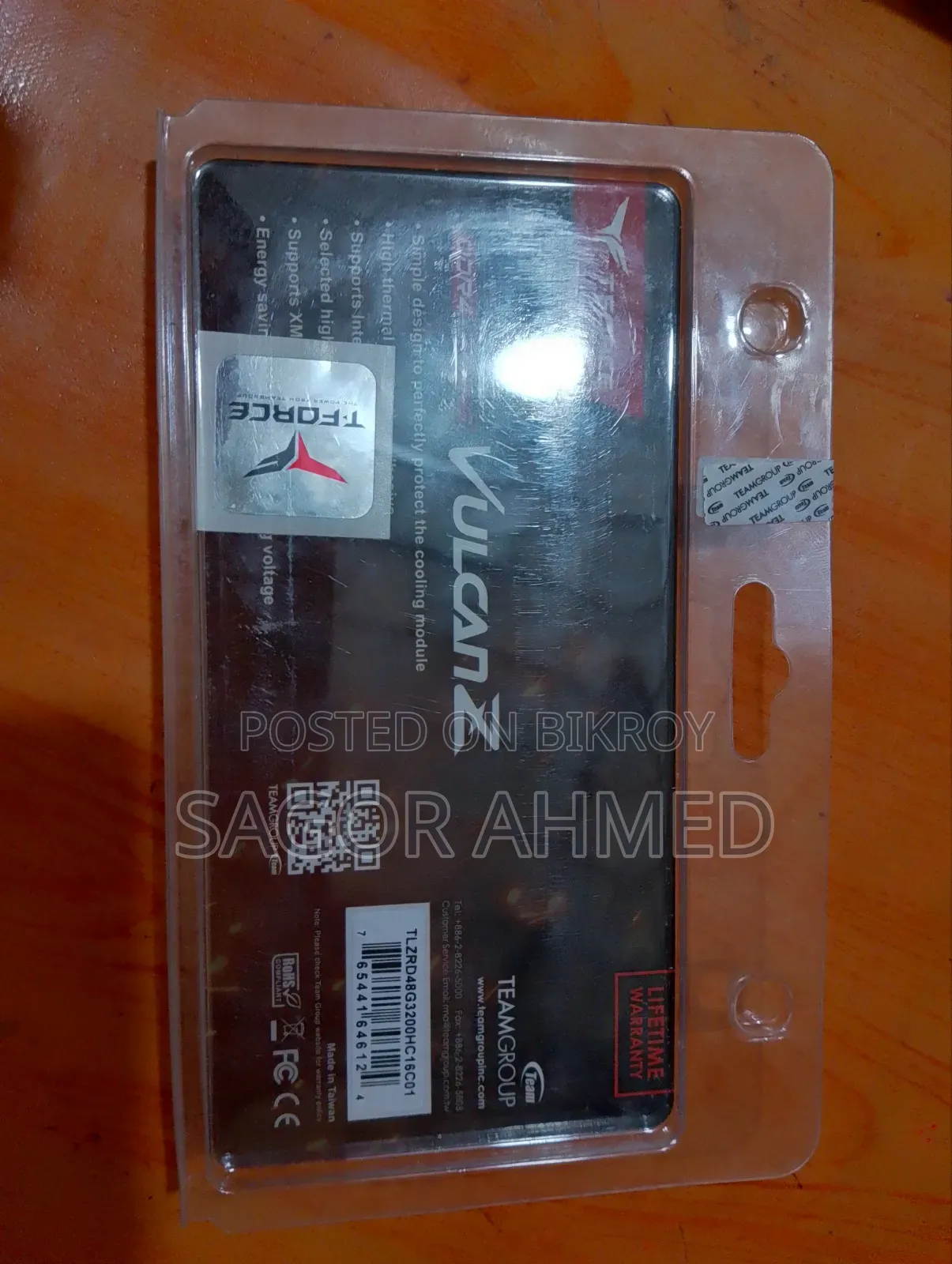 T. Force Vulcanz Gaming Ram