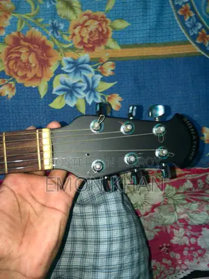 Signature Black Acoustic Guitar With Bag - Good Condition