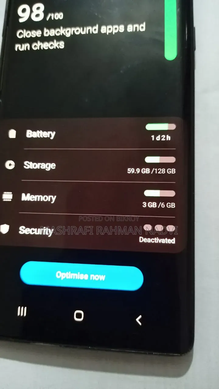 স্যামসাং গ্যালাক্সি নোট ৯ ১২৮ জিবি কালো