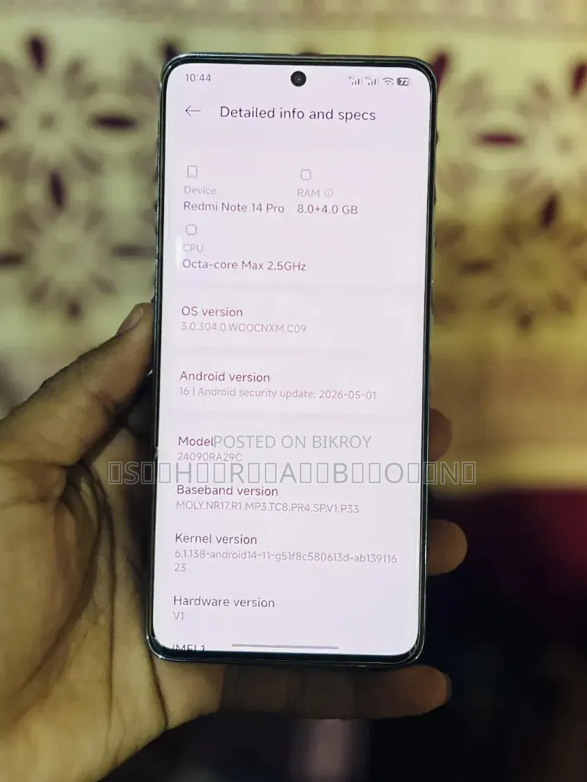 Xiaomi Redmi Note 14 Pro 256 GB White
