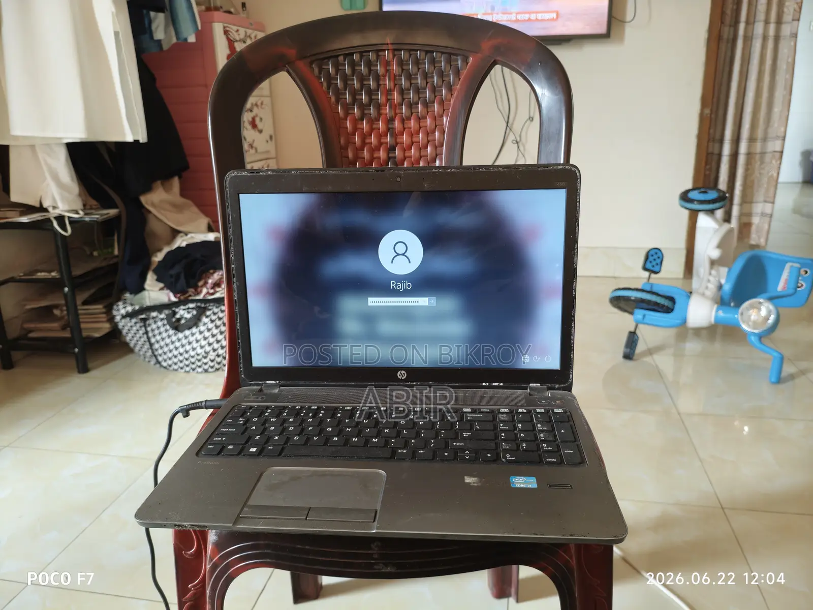 Laptop HP ProBook 450 G1 8GB Intel Core I3 HDD+SSD 512GB