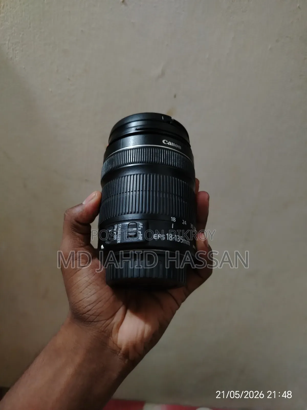 Canon 750d + 18-135 SDM Master Lens