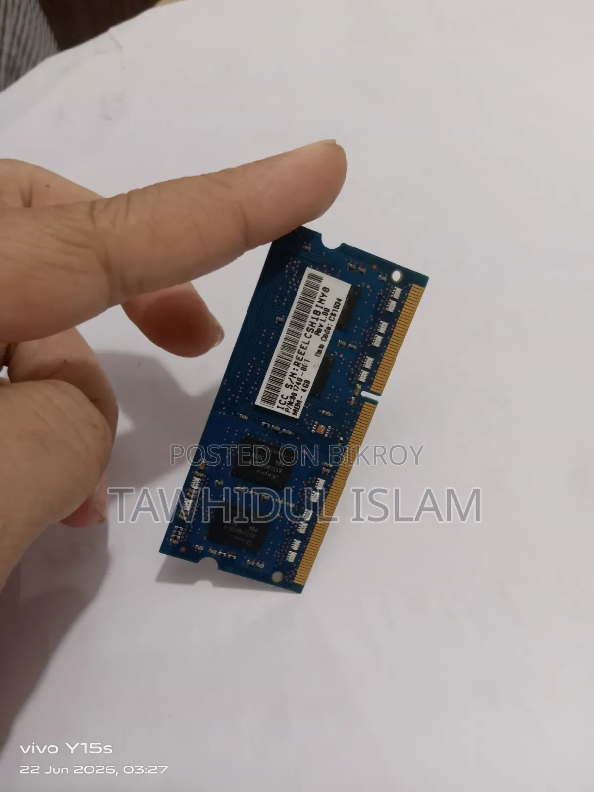 Sk Hynix ল্যাপটপ র‍্যাম 4gb Ddr3l