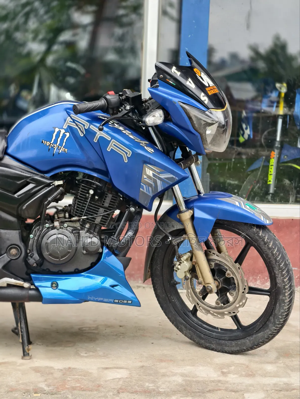TVS Apache RTR 160 2V 2018 Blue