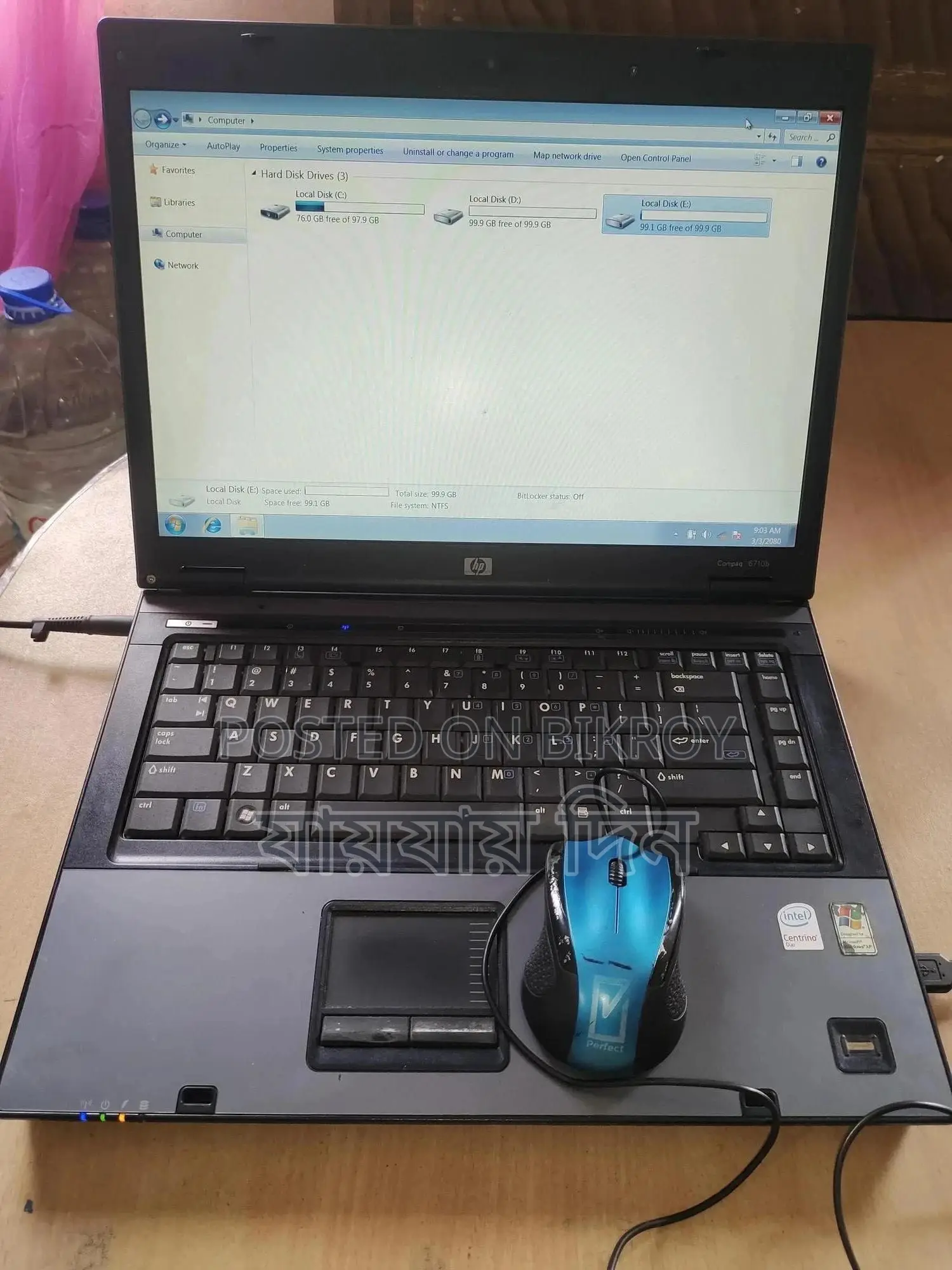 Laptop HP Compaq 6710b 2GB Intel Core 2 Duo eMMC 320GB