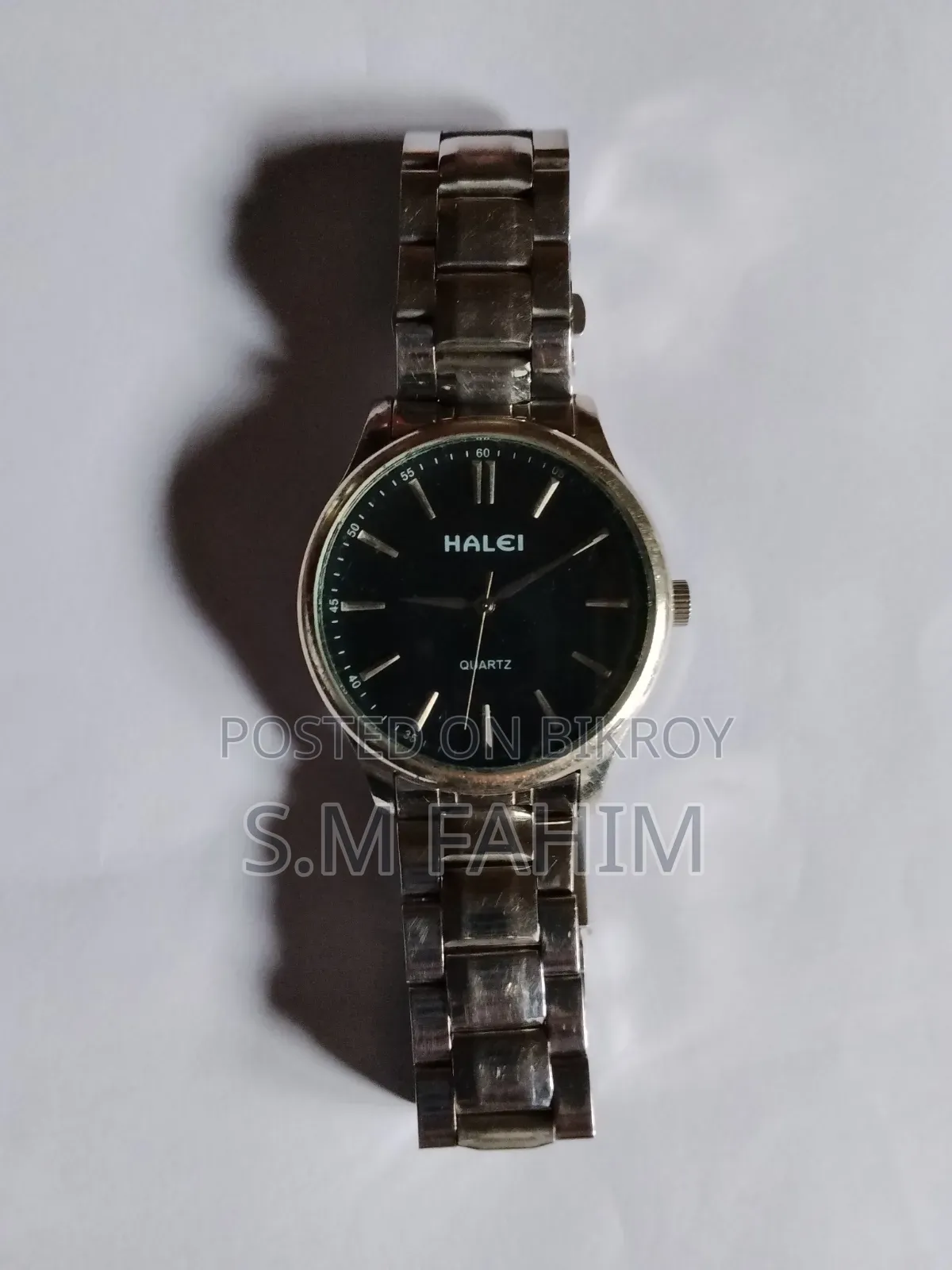 (Watch) Halei Quartz Watch - Black Dial - Full Fresh