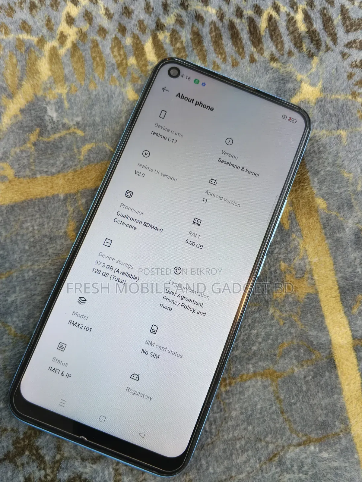 Realme C17 ১২৮ জিবি