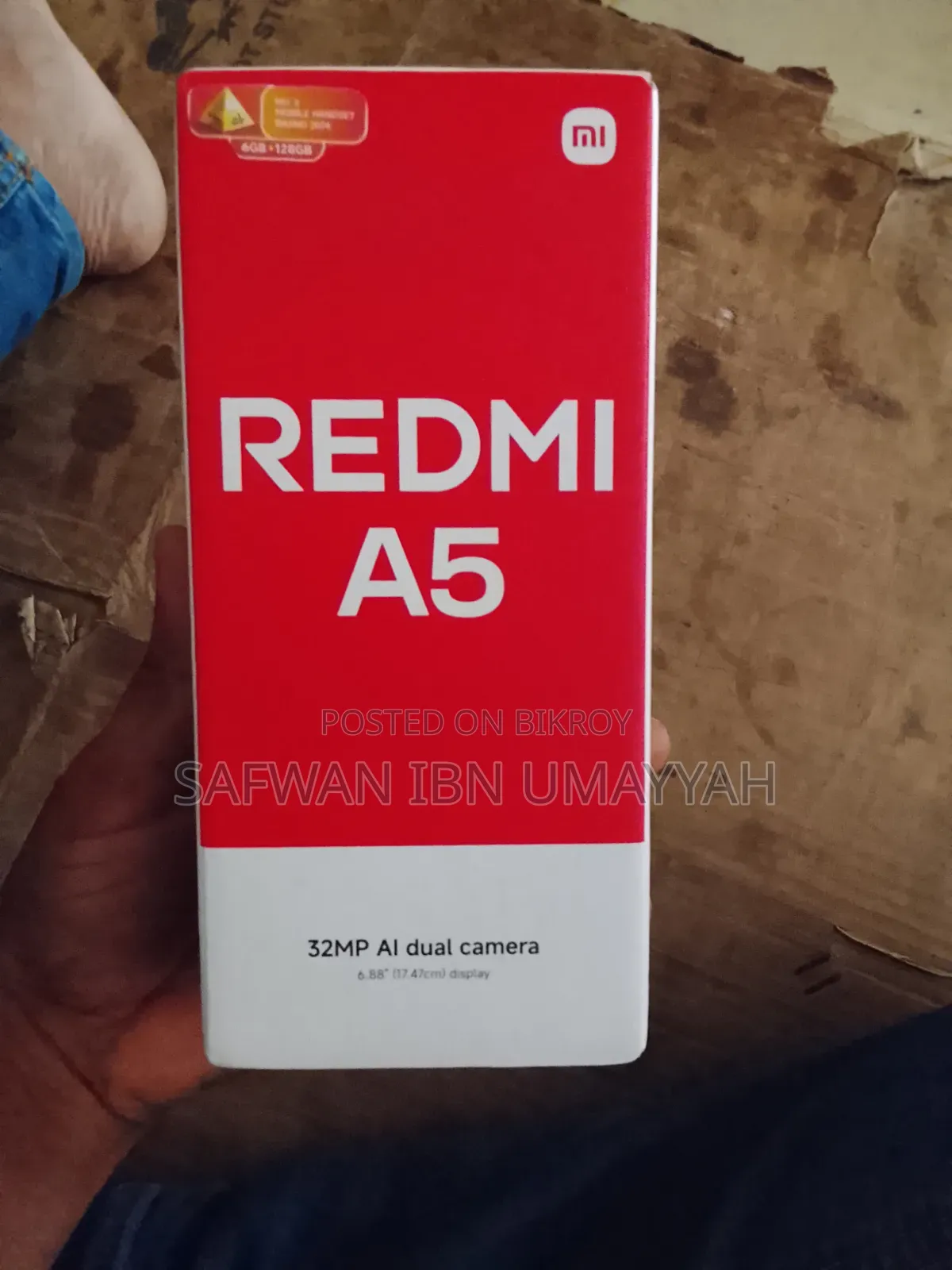New Xiaomi Redmi A5 4G 128 GB Black