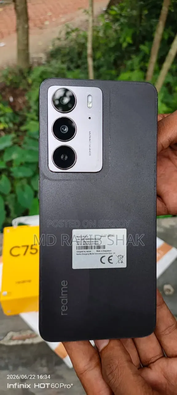 Realme C75 256 GB Black