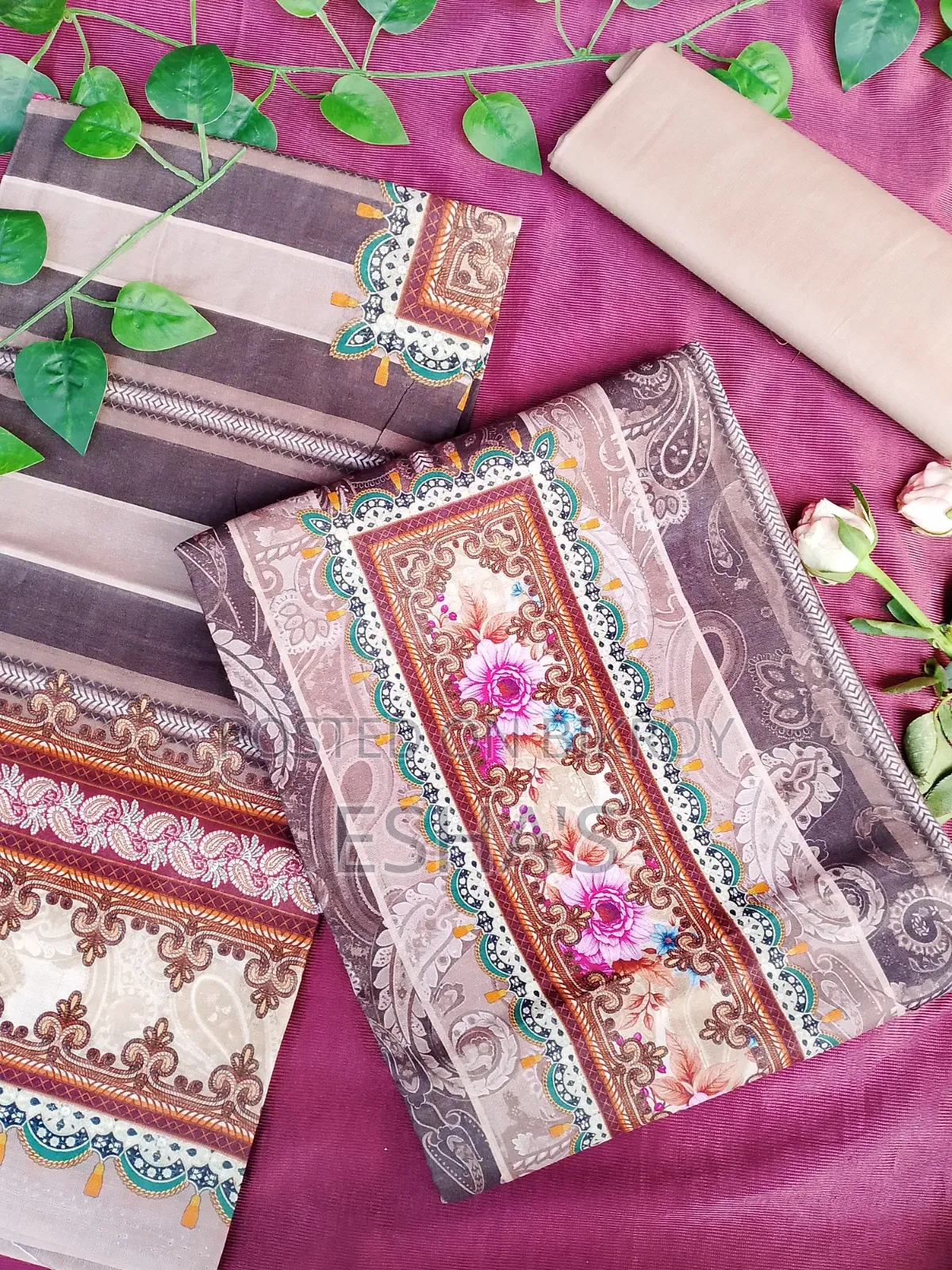 সুতি থ্রি পিস