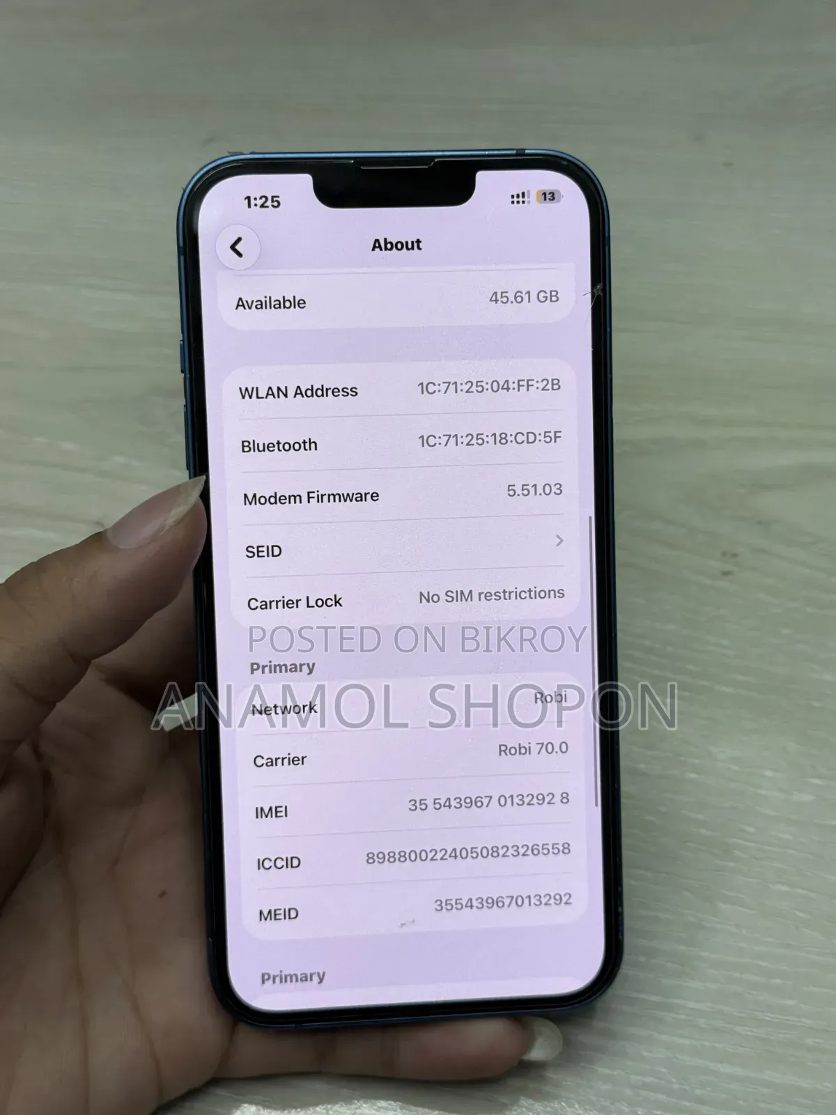 Apple iPhone 13 128 GB Blue