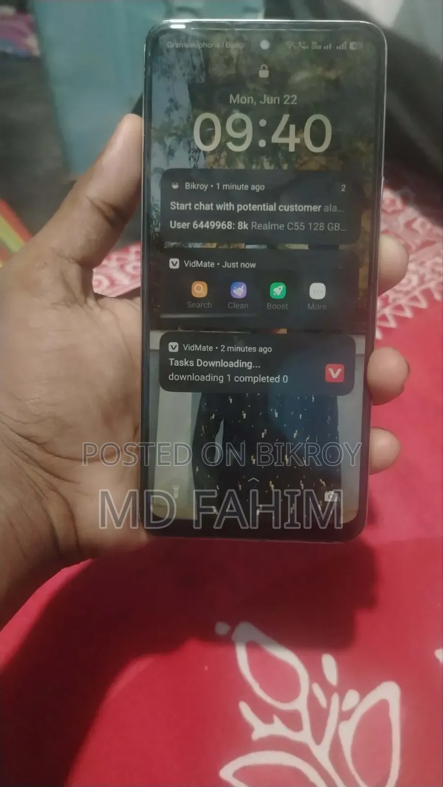 রিয়েলমি সি৫৫ ১২৮ জিবি রোজ গোল্ড