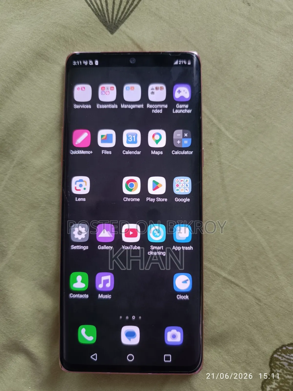 LG Velvet 128 GB Rose Gold