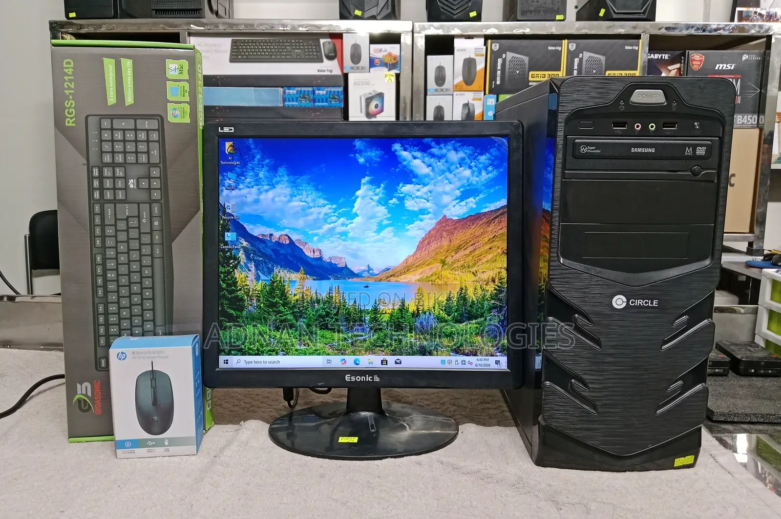 ডেস্কটপ কম্পিউটার ৪জিবি ইন্টেল কোর আই৩ এইচডিডি ৫০০জিবি