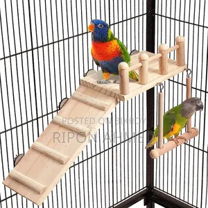 Toy set for birds (platform with ladder) - 1 piece