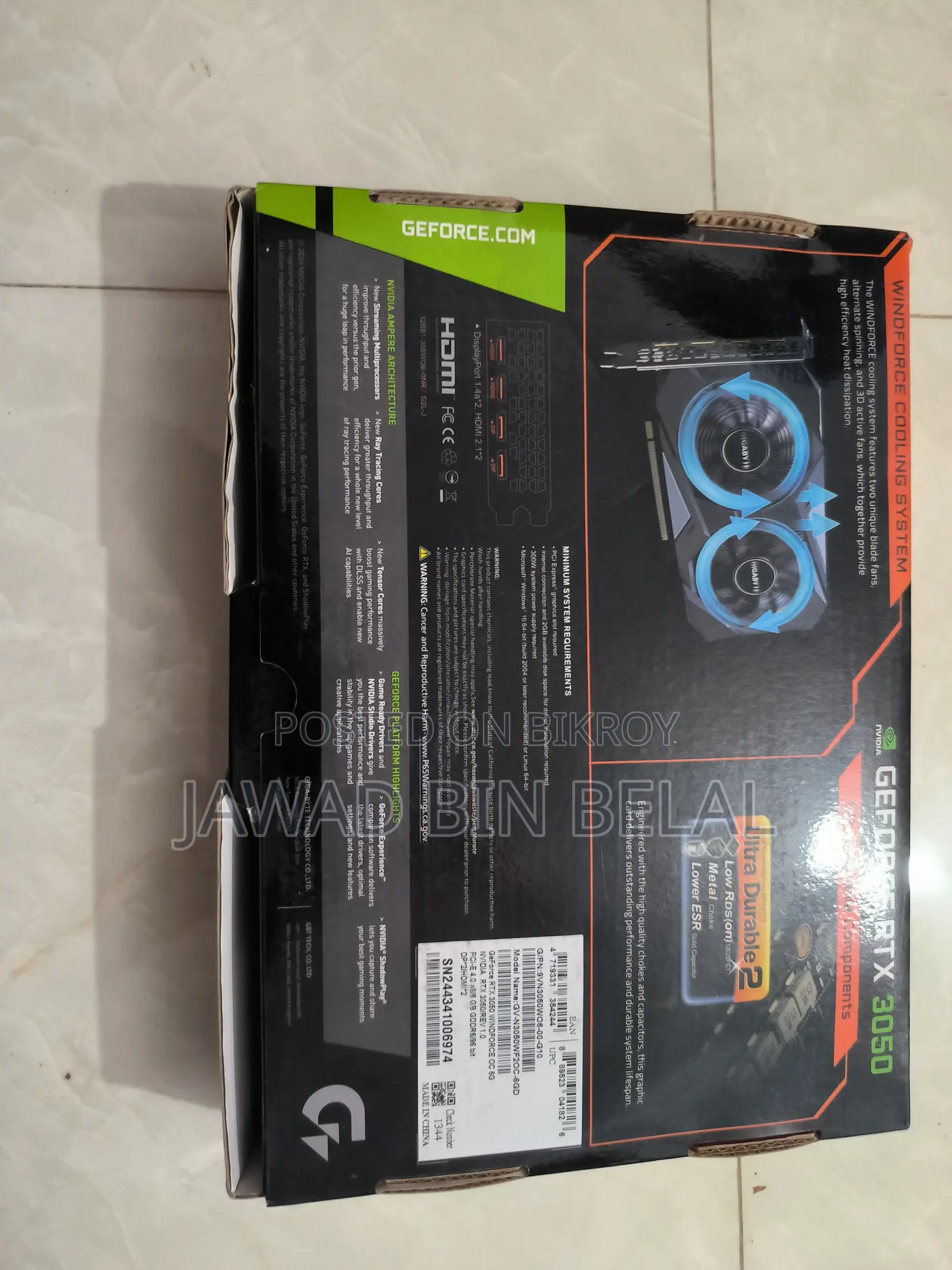 Gpu RTX 3050